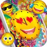 emoji clock wallpaper free android application logo